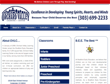 Tablet Screenshot of orchardvalleylearning.com